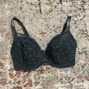 ADORE ME Dark blue / green polka dot lace bra